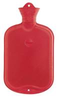 Detailbild - Wärmflasche aus Gummi, 2,0l SÄNGER, beidseitig mit Lamelle, rot