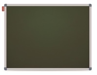 Tablica kredowa magnetyczna MEMOBE zielona, rama aluminiowa Classic, 150x100 cm