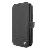 BMW ETUI FOLIO POUR IPHONE 11 PRO MAX LOGO NOIR BMFLBKSN65LLSB