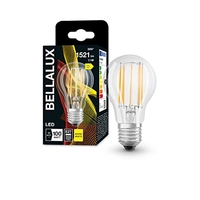 BELLALUX LAMPE LED, CULOT E27, BLANC CHAUD (2700K), FILAMENT CLAIR, FORME D'AMPOULE, REMPLACEMENT D'UNE AMPOULE CLASSIQUE DE 100