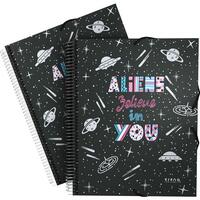 GRAFOPLÁS CARPETA 30 FUNDAS MAXIPLAS DIN-A4 EC3.PP ALIENS