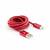 Sbox USB-TYPEC-15R kábel M/M-1M,piros