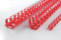 Plastikbinderücken CombBind, A4, PVC, 14 mm, 100 Stück, rot