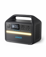 Anker 535 Portable Power Station, Portable Generator 512Wh (PowerHouse 512Wh), 500W 9 - Port Outdoor Generator with 4 AC Outlets, 60W USB - C PD Output, LED Light for Camping, R...