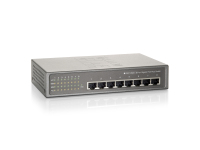 LevelOne GEP-0820 Netzwerk-Switch Unmanaged Gigabit Ethernet (10/100/1000) Power over Ethernet (PoE) Grau