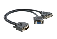 Kramer Electronics 99-9494921 video kabel adapter 0,3 m DVI-I DVI-D + VGA (D-Sub) Zwart