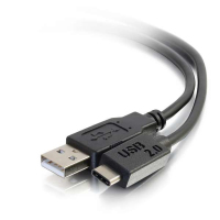 C2G 1m, USB2.0-C/USB2.0-A USB-kabel USB C USB A Zwart