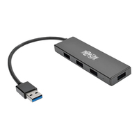 Tripp Lite U360-004-SLIM hálózati csatlakozó USB 3.2 Gen 1 (3.1 Gen 1) Type-A 5000 Mbit/s Fekete