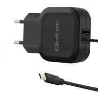 Qoltec 50189 mobile device charger Indoor Black