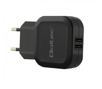 Qoltec 50185 mobile device charger Smartphone, Tablet Black AC Indoor