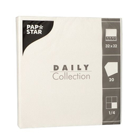 Papstar Daily Collection Serviette Weiß