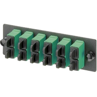 Panduit FAP4WAGDSCZ adaptador de fibra óptica SC 1 pieza(s) Negro, Verde