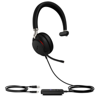 Yealink UH38 Mono UC Headset Vezetékes és vezeték nélküli Fejpánt Hívás/zene USB C-típus Bluetooth Fekete