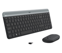 Logitech MK470 tastiera Mouse incluso RF Wireless QWERTY US International Grafite