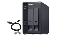 QNAP TR-002 caja para disco duro externo Carcasa de disco duro/SSD Negro 2.5/3.5"