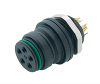 BINDER 99 9128 00 08 kabel-connector Zwart