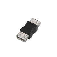 AISENS A103-0037 cambiador de género para cable USB A Negro