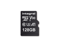 Integral INMSDX128G-100V30 128GB MICRO SD CARD MICROSDXC UHS-1 U3 CL10 V30 A1 UP TO 100MBS READ 45MBS WRITE MicroSD UHS-I