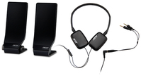 Acer 300 EP1 AHW810 Zestaw słuchawkowy Przewodowa Opaska na głowę Czarny