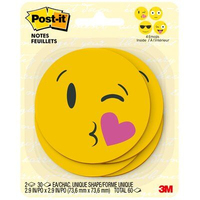 3M Emoji zelfklevend notitiepapier Overige Meerkleurig, Geel 30 vel Zelfplakkend