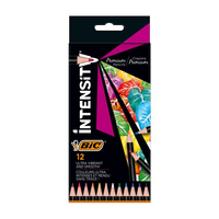 BIC Intensity Premium colour pencil Black, Blue, Brown, Green, Light Blue, Orange, Pink, Purple, Red, Violet, White, Yellow 12 pc(s)