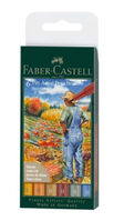 Faber-Castell 167179 viltstift Blauw, Bordeaux, Bruin, Grijs, Oranje 1 stuk(s)