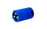 Vishay BE 2.200/100 - Elko radial 2.200µF 100 V 85°C 35 x 40 mm 4-Pin différente capacité Bleu Condensateur fixe Cylindrique