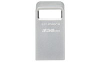 Kingston Technology DataTraveler Micro USB flash meghajtó 256 GB USB A típus 3.2 Gen 1 (3.1 Gen 1) Ezüst