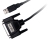 LogiLink USB / D-SUB 25 Adapter Cable, 1.8m 1,8 m D-sub (DB-25) Schwarz