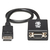 Tripp Lite P134-001-VGA video átalakító kábel 0,31 M VGA (D-Sub) DisplayPort Fekete