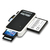 Axagon CRE-X1 kártyaolvasó USB 2.0 Fekete, Fehér