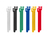 Lanberg ORG01-MT150-MC6 opaska kablowa Rzep do kabli Tkanina Czarny, Niebieski, Zielony, Czerwony, Biały, Żółty 12 szt.