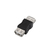 AISENS A103-0037 cambiador de género para cable USB A Negro