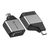 ALOGIC ULCVGMN-SGR Adaptador gráfico USB 1920 x 1200 Pixeles Negro, Gris