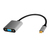 LogiLink CUA0104 Videokabel-Adapter 0,15 m USB Typ-C VGA (D-Sub) Schwarz, Grau