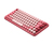 Logitech Pop Keys toetsenbord RF-draadloos + Bluetooth QWERTY Brits Engels Bordeaux rood, Roze, Roze