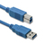 Qoltec 52310 kabel USB 3 m USB 3.2 Gen 1 (3.1 Gen 1) USB A USB B Niebieski