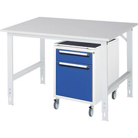 Poste de travail avec armoire à tiroirs