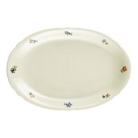 Seltmann Platte oval 31 cm, Form: Marieluise, Glasur: elfenbein, Dekor: 44714