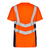 Safety T-Shirt - 3XL - Orange/Blue ink - Orange/Blue ink | 3XL: Detailansicht 3