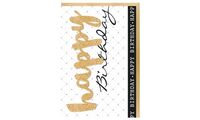 SUSY CARD Carte d'anniversaire Glitzer "Happy" (40055015)
