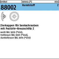 ART 88002 Kappen 2 x 12/3,5-5 für Kreuzschlitz Z, h. braun Kunstst VE=S
