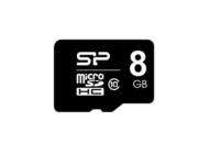 MicroSD Card 8GB Silicon Power SDHC CL.10 inkl. Adapter