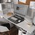 Durable ARTWORK Overlay Desk Mat | Non-Slip with Clear Anti-Glare Cover | Black
