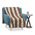 Relaxdays Felldecke Kunstfell, Kuscheldecke für Couch, Bett, doppellagige flauschige Tagesdecke, Größe 150x200 cm, braun
