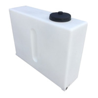 250 Litres Baffled Water Tank - Upright - Natural translucent - ¾" BSP Female