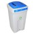 Envirobin Recycling Bin with Slot Aperture - 100 Litre - White