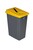 Probase Internal Recycling Bin - 60 Litre Capacity - Red Lid with Square Aperture