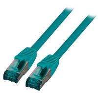 RJ45 Patchkabel S/FTP, Cat.6A, LSZH, 15m, grün