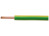 PVC-Schaltdraht, H07V-U, 2,5 mm², AWG 14, grün/gelb, Außen-Ø 3,9 mm